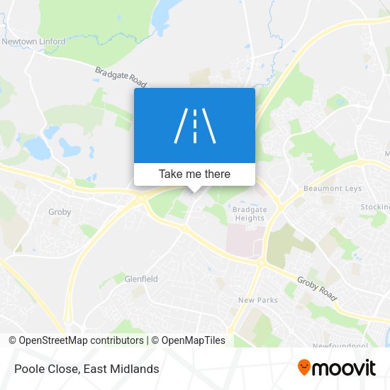 Poole Close map
