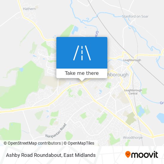 Ashby Road Roundabout map