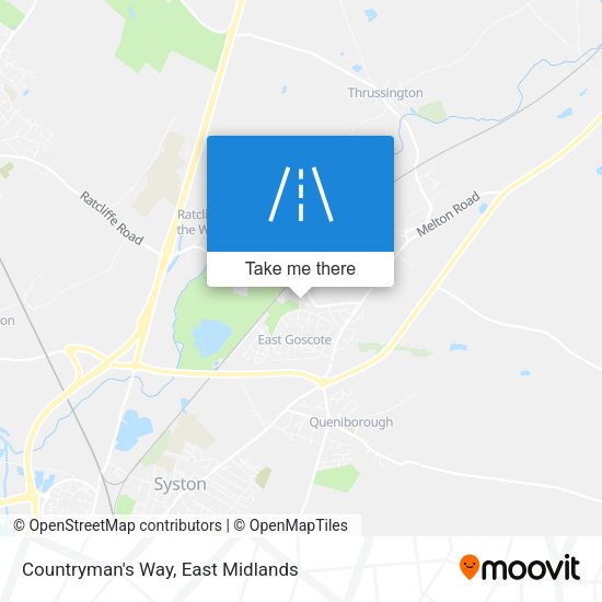 Countryman's Way map