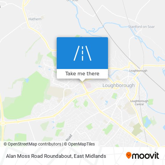 Alan Moss Road Roundabout map