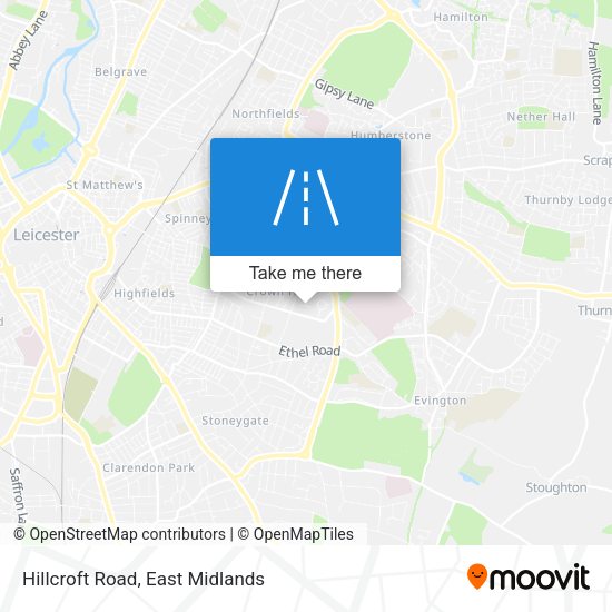 Hillcroft Road map