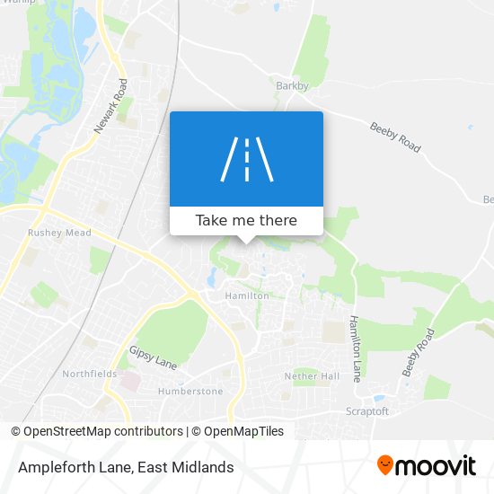Ampleforth Lane map
