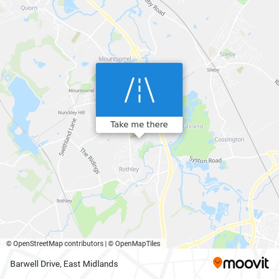 Barwell Drive map