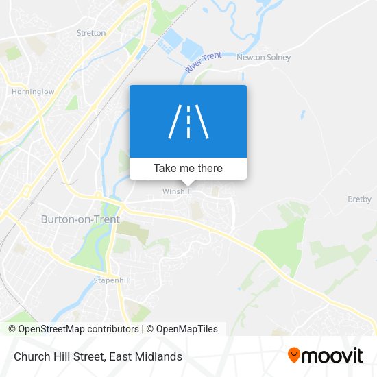 Church Hill Street map