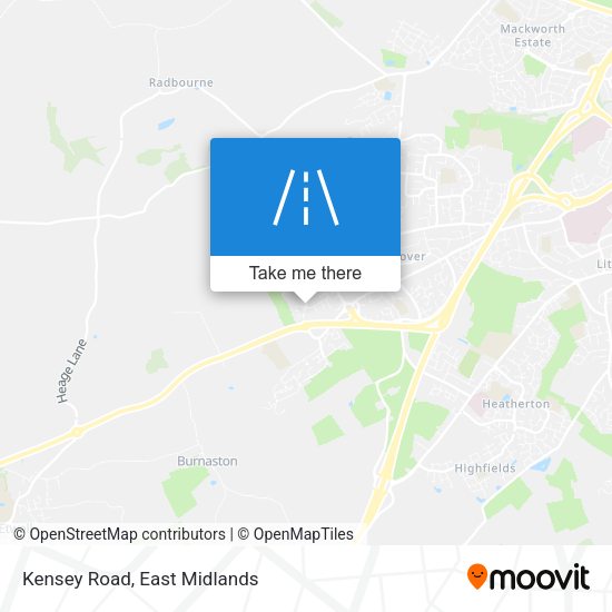 Kensey Road map
