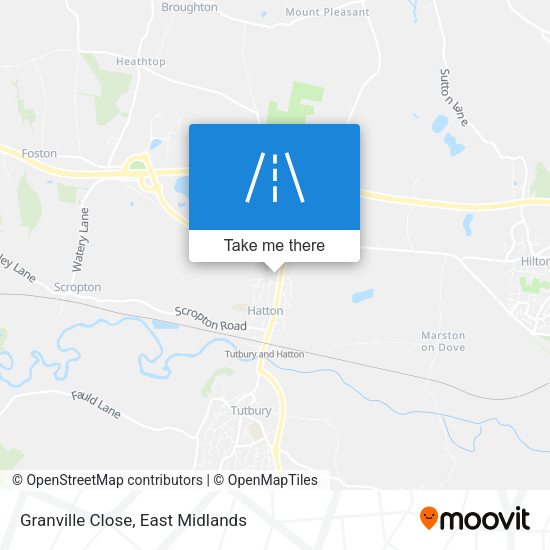 Granville Close map
