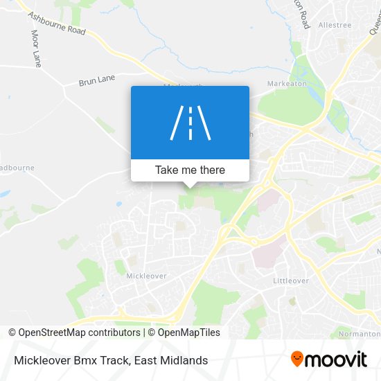 Mickleover Bmx Track map