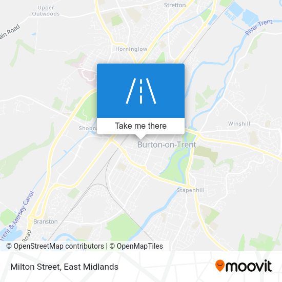 Milton Street map
