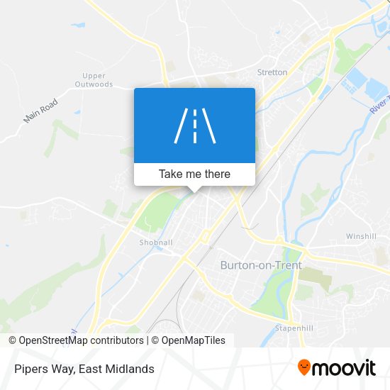 Pipers Way map