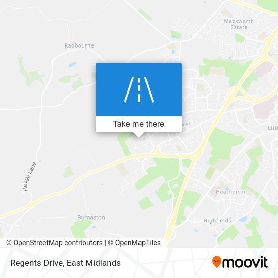 Regents Drive map