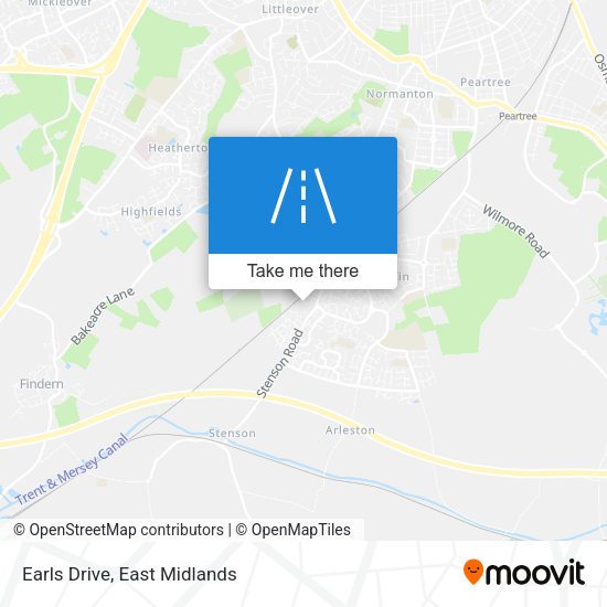 Earls Drive map