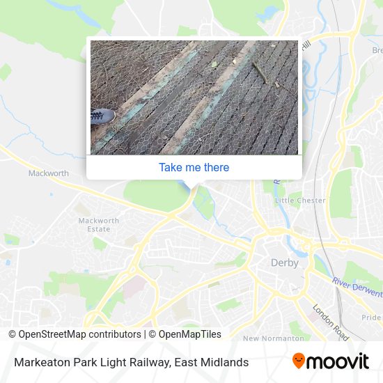 Markeaton Park Light Railway map