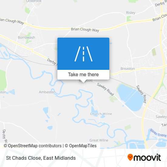 St Chads Close map