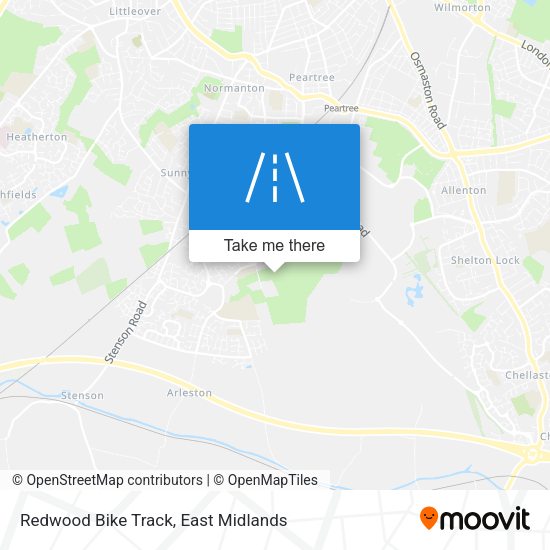 Redwood Bike Track map