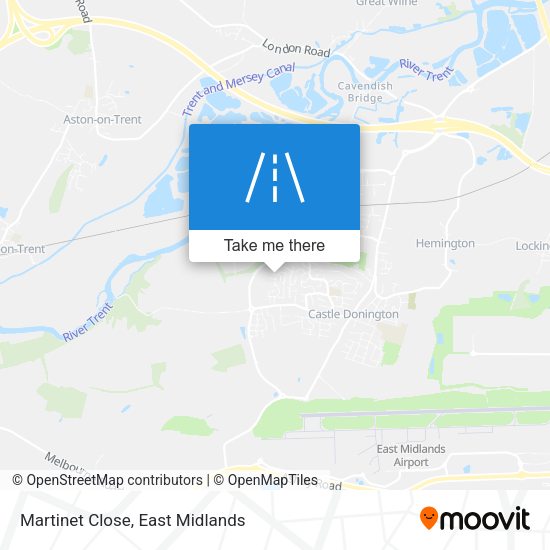 Martinet Close map