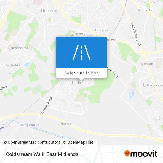 Coldstream Walk map