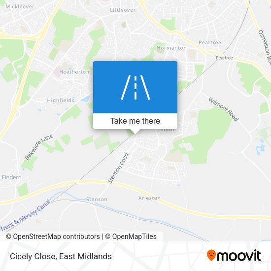 Cicely Close map