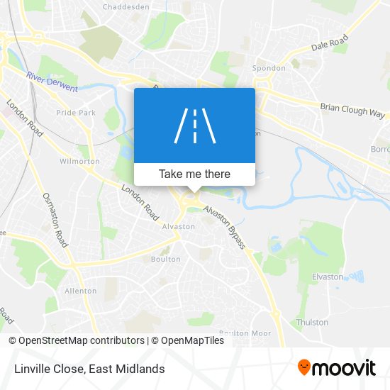 Linville Close map