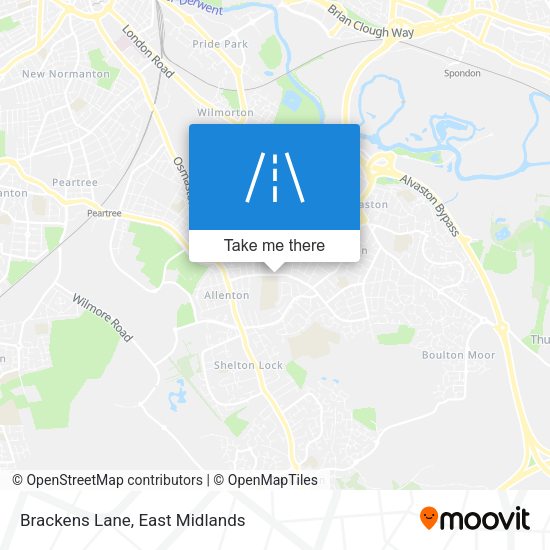 Brackens Lane map