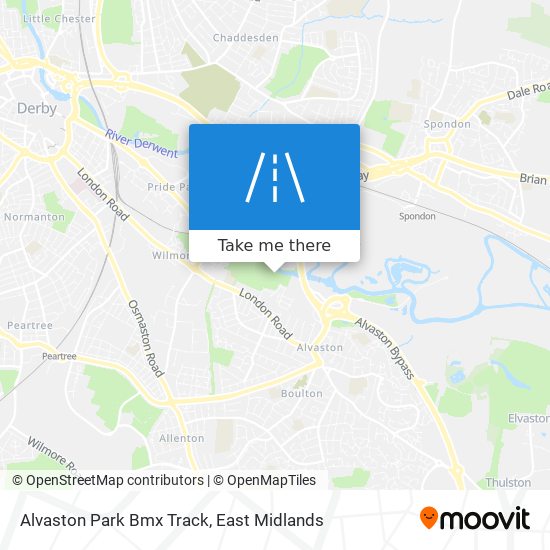 Alvaston Park Bmx Track map