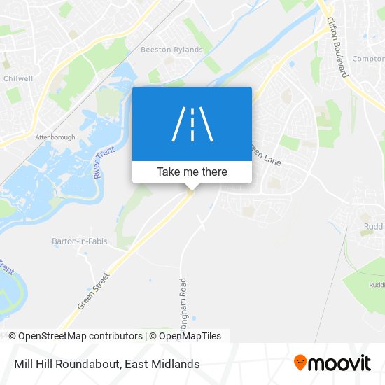 Mill Hill Roundabout map