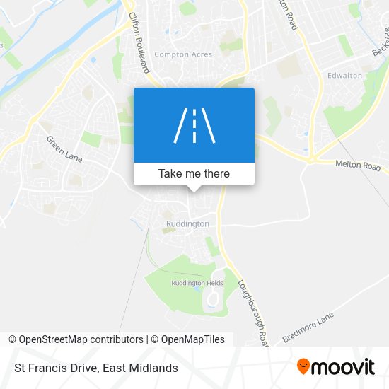 St Francis Drive map