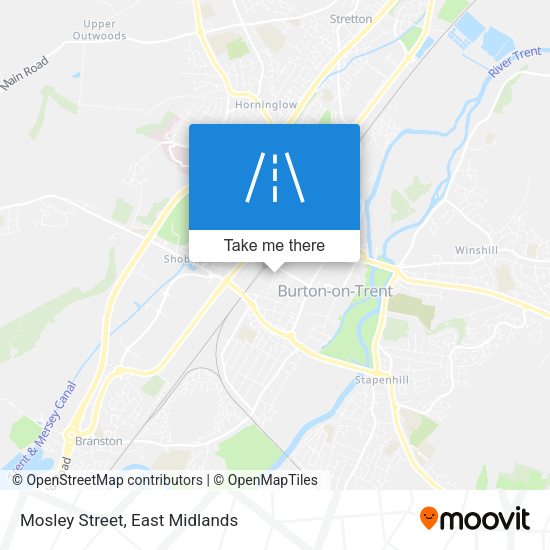 Mosley Street map