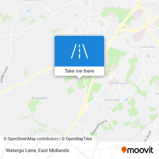 Watergo Lane map