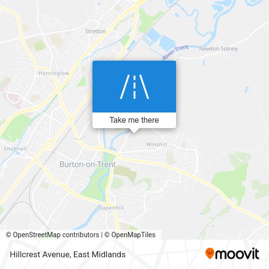 Hillcrest Avenue map