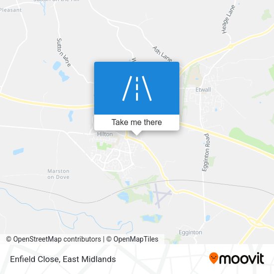 Enfield Close map