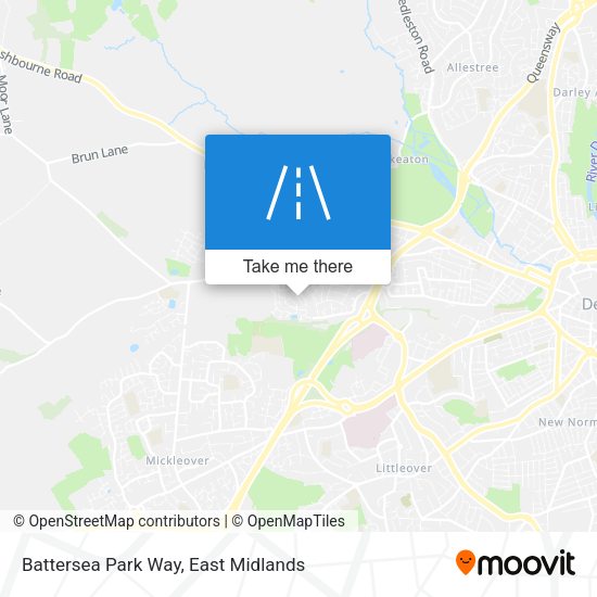 Battersea Park Way map