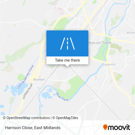 Harrison Close map