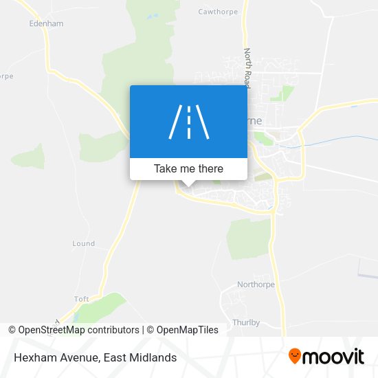 Hexham Avenue map