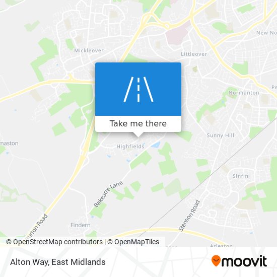 Alton Way map