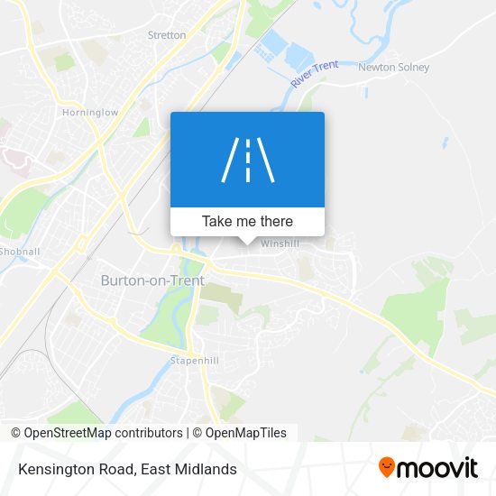 Kensington Road map
