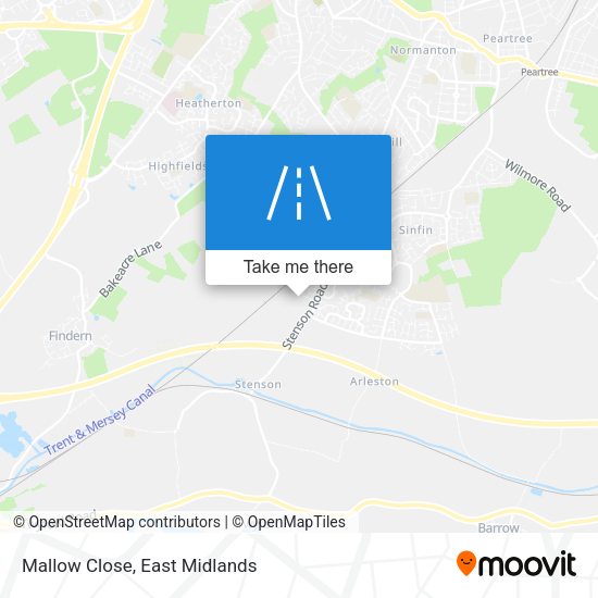 Mallow Close map