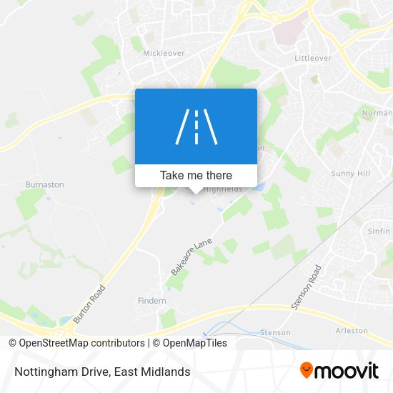 Nottingham Drive map