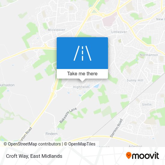 Croft Way map