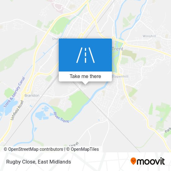 Rugby Close map