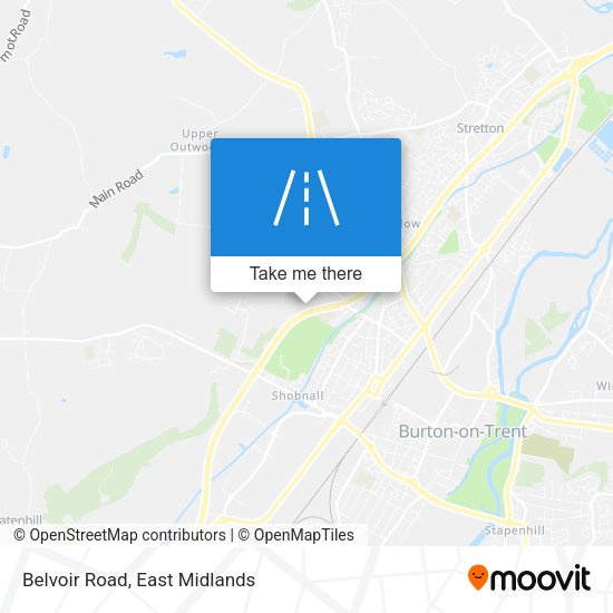 Belvoir Road map