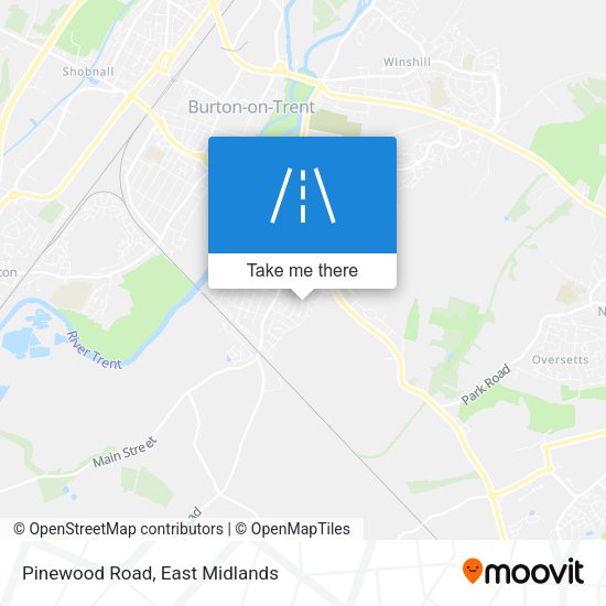 Pinewood Road map