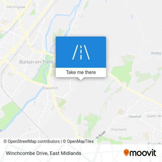 Winchcombe Drive map