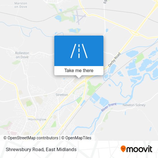 Shrewsbury Road map