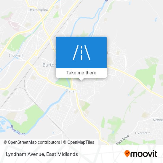 Lyndham Avenue map