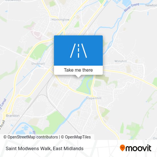 Saint Modwens Walk map