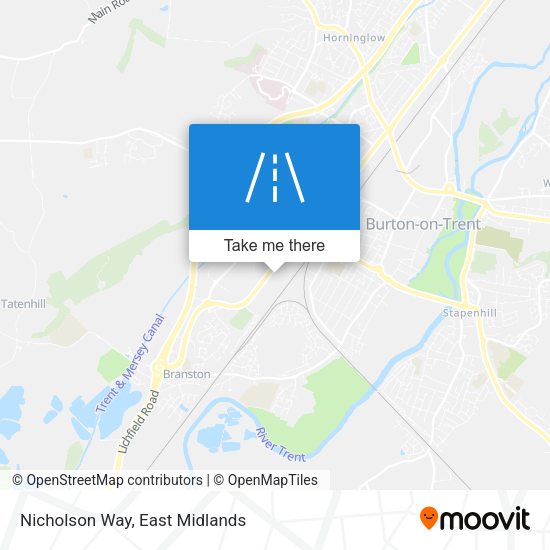 Nicholson Way map