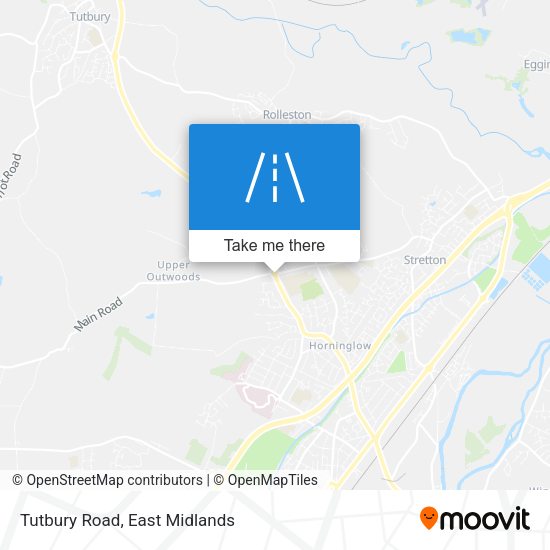 Tutbury Road map