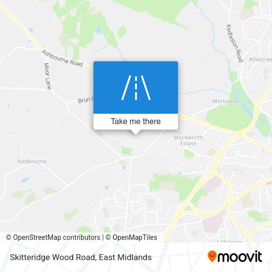Skitteridge Wood Road map