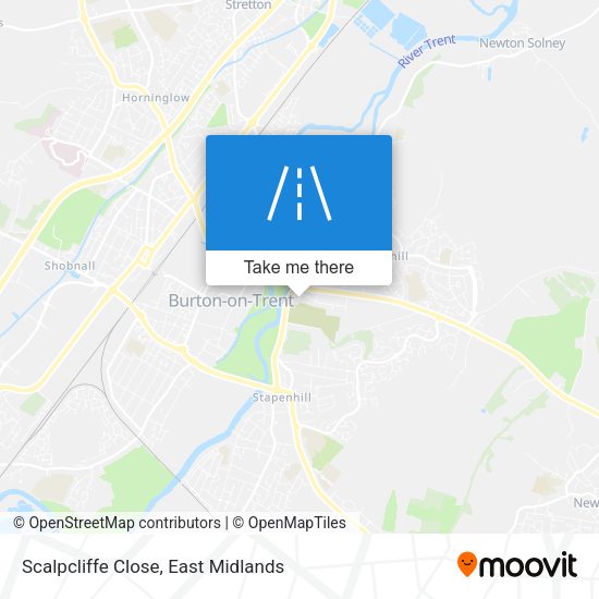 Scalpcliffe Close map