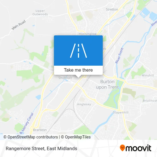 Rangemore Street map